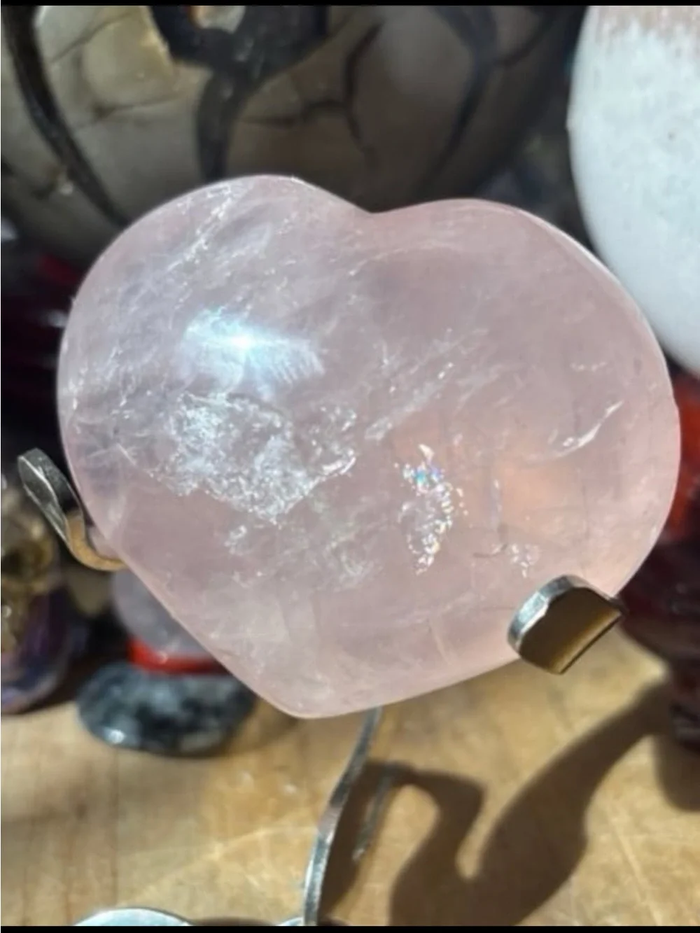Mozambique Rose Quartz Heart